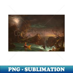 The Voyage of Life Manhood by Thomas Cole - Elegant Sublimation PNG Download - Enhance Your Apparel with Stunning Detail