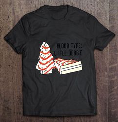 Blood Type Little Debbie Christmas Black V-Neck T-Shirt