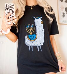 Funny Menorah Shirt Hanukkah Shirt Llamakah Ugly Hannukah Shirt Happy Hanukkah Shirts Jewish gift Funny Hanukkah Gifts