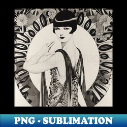 Louise Brooks - Modern Sublimation PNG File - Revolutionize Your Designs