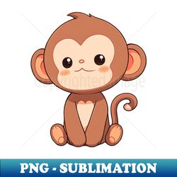 Cute little monkey - PNG Transparent Sublimation Design - Perfect for Sublimation Mastery