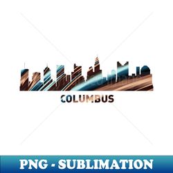 Columbus Skyline 02 - Aesthetic Sublimation Digital File - Spice Up Your Sublimation Projects