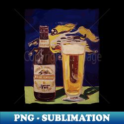 elsinore beer painting art - Special Edition Sublimation PNG File - Unleash Your Creativity