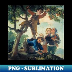 Boys Catching Fruit by Francisco Goya - PNG Sublimation Digital Download - Perfect for Creative Projects
