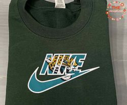 NIKE NFL Jacksonville Jaguars Embroidered Sweatshirt, NIKE NFL Sport Embroidered Sweatshirt, NFL Embroidered Shirt