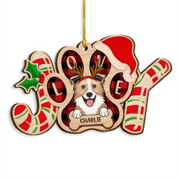 Joy of Love Dog Personalized Ornament