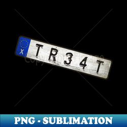 Treat - License Plate - Stylish Sublimation Digital Download - Unleash Your Creativity
