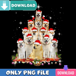 Shiba Inu Christmas Tree Dog Png Best Files Design Download