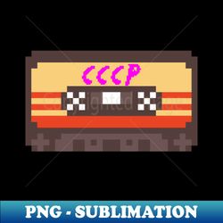 CCCP 8bit cassette - High-Resolution PNG Sublimation File - Bring Your Designs to Life