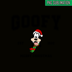 Goofy merry christmas svg