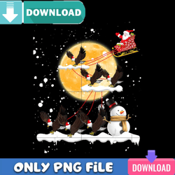 Funny Christmas Santa Claus Eagle PNG Best Files Design