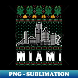 Miami Florida Ugly Christmas - Exclusive Sublimation Digital File - Instantly Transform Your Sublimation Projects