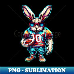 Bunny American Football - Unique Sublimation PNG Download - Perfect for Creative Projects