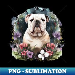 White Bulldog - Premium PNG Sublimation File - Bring Your Designs to Life