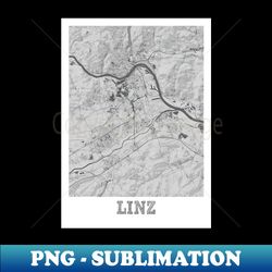 Linz Pencil Map Print Linz City Pencil Street Map - Unique Sublimation PNG Download - Fashionable and Fearless