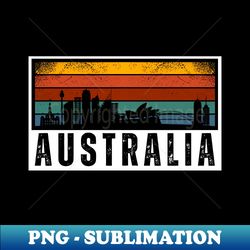 retro australia - Creative Sublimation PNG Download - Revolutionize Your Designs