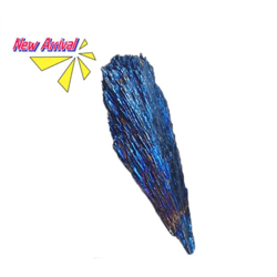 Electroplate Stone Eco-friendly Feather Shape Stone Mineral Specimen Tourmaline for Home