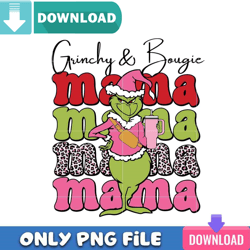 Grinchy And Bougie Mama PNG Perfect Sublimation Design Download