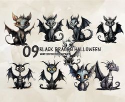 09 Black Dragon Halloween, Halloween Svg, Cute Halloween, Halloween, Halloween Png 42