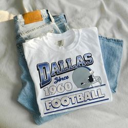 Dallas Shirt Football Vintage T-Shirt Gameday Apparel Football Shirt Gift Vintage 80s