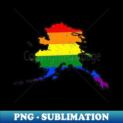 Alaska Gay Pride - LGBT Flag - PNG Transparent Digital Download File for Sublimation - Perfect for Creative Projects