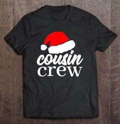 cousin crew santa hat christmas tshirt
