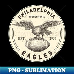 Vintage Philadelphia Eagles 1 by Buck Tee - Special Edition Sublimation PNG File - Spice Up Your Sublimation Projects