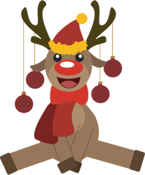 Christmas Reindeer Svg, Reindeer Svg, Cute Reindeers Christmas Svg, Baby Reindeer, Christmas Ornament, Digital download