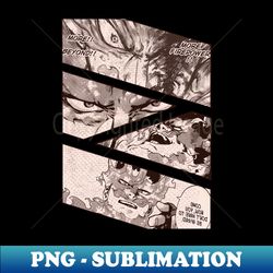 Enji Todoroki Endeavor Manga Panels My Hero Academia - Digital Sublimation Download File - Capture Imagination with Every Detail