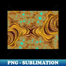 Golden Dreams Fractal Sixteen - Signature Sublimation PNG File - Create with Confidence