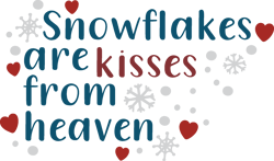Snowflakes are kisses from heaven Svg, Christmas Svg, Merry christmas Svg, Christmas cookies svg, christmas tree svg,
