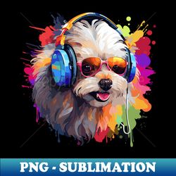 Colorful Cute puppies - PNG Transparent Sublimation Design - Perfect for Sublimation Mastery