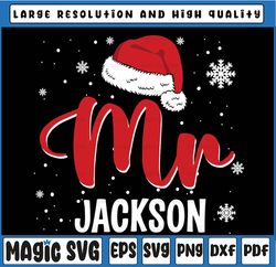 Personalized Name Mr Couples Christmas Png, Mr and Mrs Couple Png, Matching Couple Christmas Outfit Png, Wife & Husband