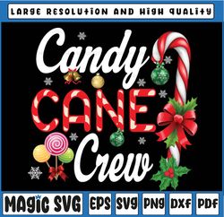 Candy Cane Crew Funny Christmas Candy Lover X Mas Pajamas Png, Christmas Candy Cane Png, Girls Boys Kids Toddler Christm