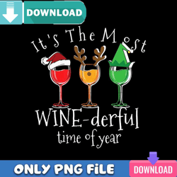 Winederful Christmas PNG Perfect Sublimation Design Download