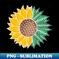 Sunflower Pot leaf - Professional Sublimation Digital Download - Perfect for Personalization