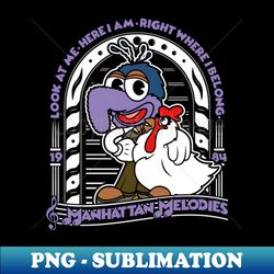 gonzo muppets manhattan melodies - premium png sublimation file - perfect for sublimation art