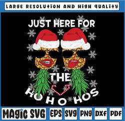 Swinger Christmas Party Here for the Ho Ho Hos Pineapple Svg, San-ta Christmas Here for the Hos Pineapple Funny Svg, Ins