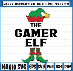 Gamer Elf Matching Family Christmas Group Men Women Kid Svg, Christmas Elf Svg, Xmas Video Game Svg, Instant Download