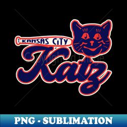 Defunct Kansas City Katz Baseball - Signature Sublimation PNG File - Instantly Transform Your Sublimation Projects
