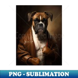 Royal Portrait of a Boxer - Premium PNG Sublimation File - Enhance Your Apparel with Stunning Detail