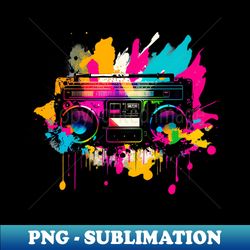 80s boombox i - png transparent sublimation file - unleash your inner rebellion