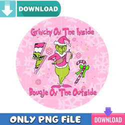 Grinchy On The Inside New Pink Png Best Files Design