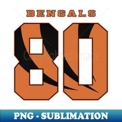 Bengals - Player Number 80 - High-Quality PNG Sublimation Download - Transform Your Sublimation Creations