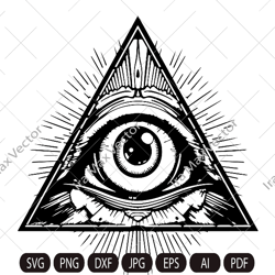 Illuminati SVG ,All Seeing Eye SVG, Masonic Svg,Freemasons, Freemasonry Svg ,eye in pyramid, Clipart,eye PNG, eye Silhou