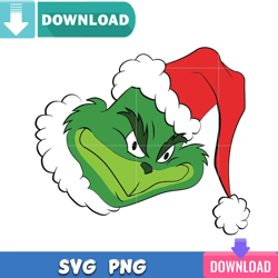 Santa Grinch Face SVG Best Files for Cricut Svgtrending