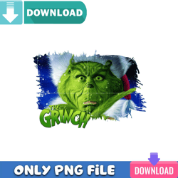 The Grinch Face PNG Perfect Sublimation Design Download