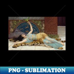 Dolce Far Niente by John William Godward - Elegant Sublimation PNG Download - Add a Festive Touch to Every Day