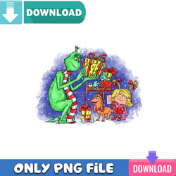 Lovely Grinchmas PNG Perfect Sublimation Design Download