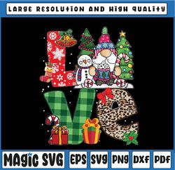 Cute Gnome Family Christmas For Women Men - LOVE Gnome Xmas Png, Love Christmas Gnome Png,Digital Download